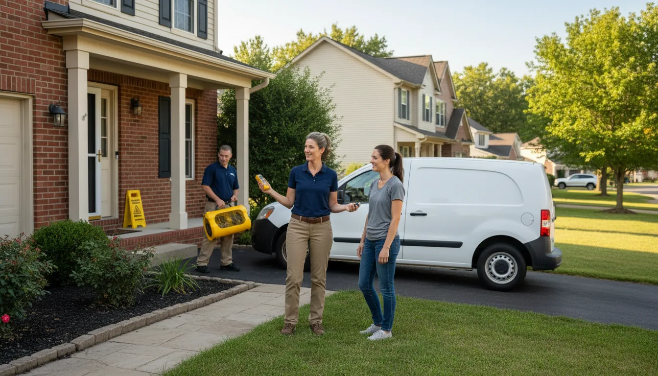 Water restoration image for Dehumidification And Cleanup Services in Follansbee, WV